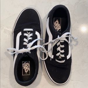 NWOT Black and White Vans